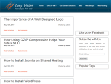 Tablet Screenshot of blogs.cozyvision.com